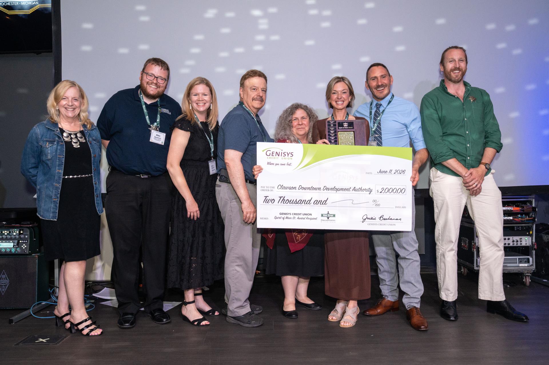 Downtown Clawson Captures Top Honor at Main Street Oakland County’s Main Event Awards Ceremony