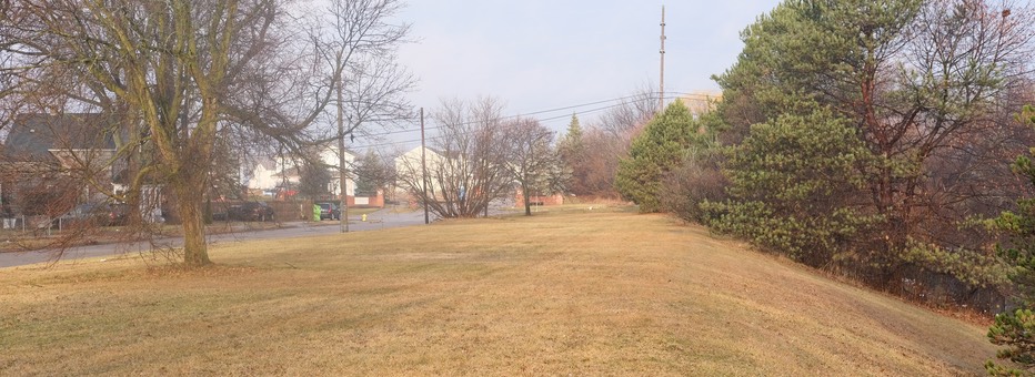 Photo of field in residential area
